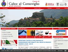 Tablet Screenshot of comune.calicealcornoviglio.sp.it